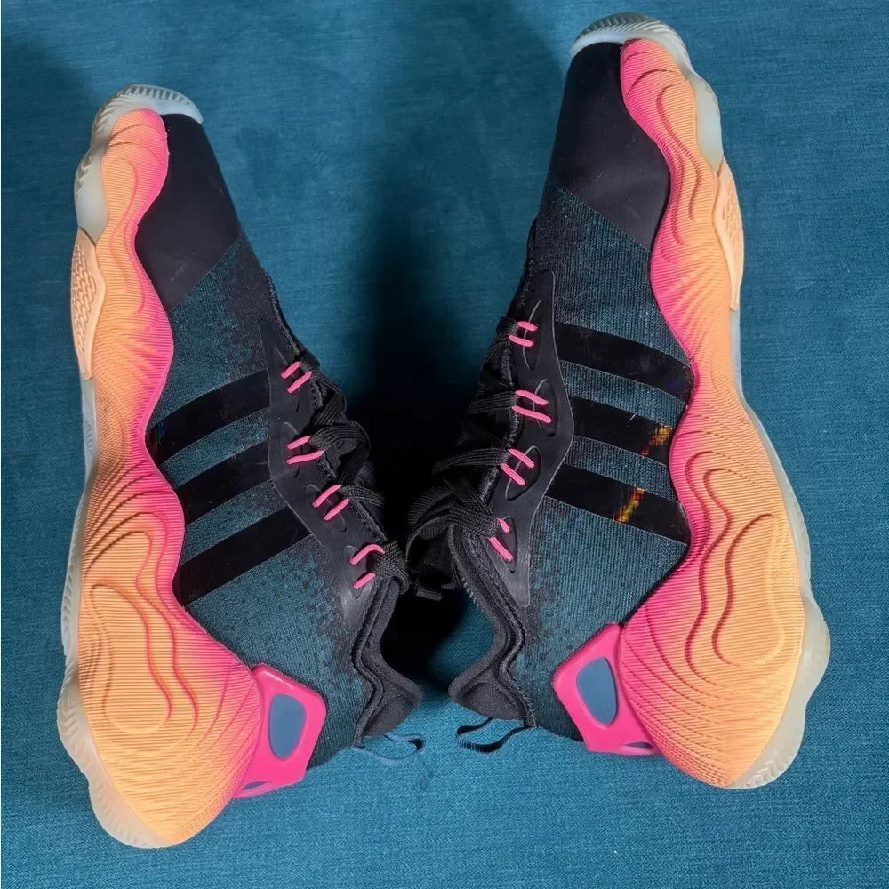 Adidas Trae Young 3 Pink Acid Orange Black Men's Shoes size 8